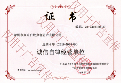 诚信自律经营单位