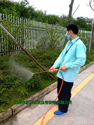 绿化带喷洒灭蚊蝇药水001